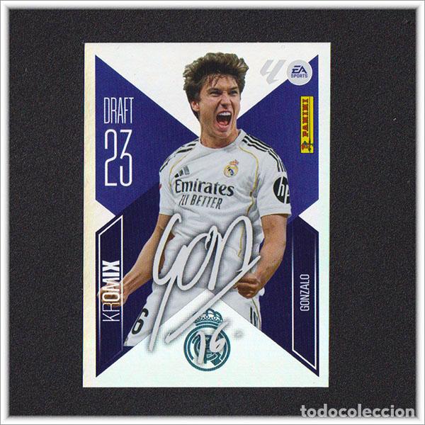 Cromos de Futebol: LIGA ESTE 2026 2027 26 27 PANINI GONZALO K9 9 DRAFT 23 KROMIX REAL MADRID ALBUM COLECCI&Oacute;N 1&ordf; EDICI&Oacute;N