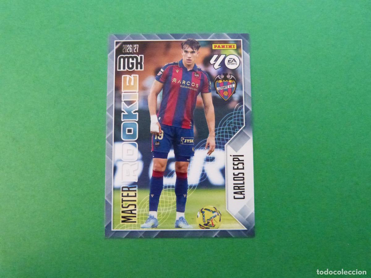 Cromos de Futebol: TRADING CARD FUTBOL CARLOS ESPI LEVANTE U.D. N&ordm; 408 LIGA MEGACRACKS 2026-2027/26-27 PANINI