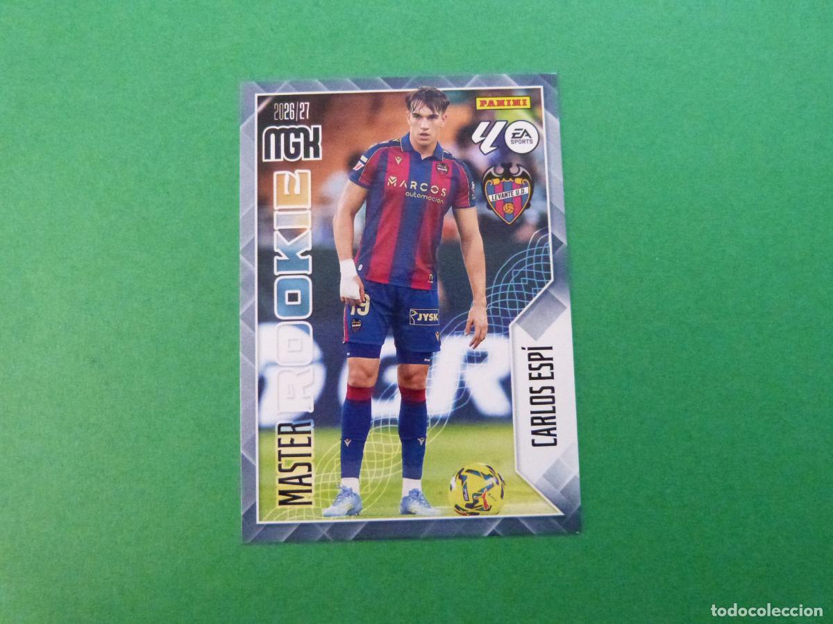 Cromos de Futebol: TRADING CARD FUTBOL CARLOS ESPI LEVANTE U.D. N&ordm; 408 LIGA MEGACRACKS 2026-2027/26-27 PANINI
