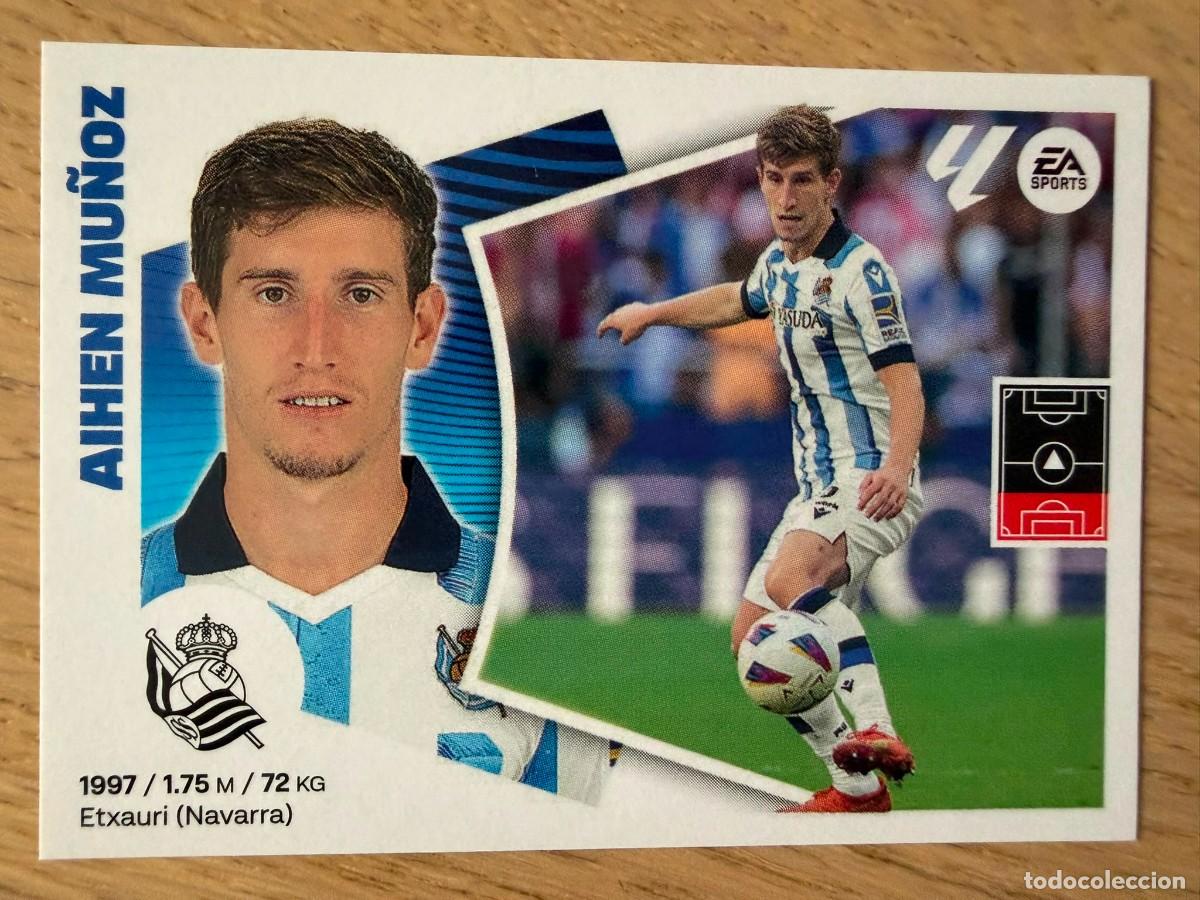 Cromos de f&uacute;tbol: 10A 10 A AIHEN MU&Ntilde;OZ REAL SOCIEDAD 24 25 2024 2025 LIGA EA SPORTS COLECCIONES ESTE SIN PEGAR STICKER
