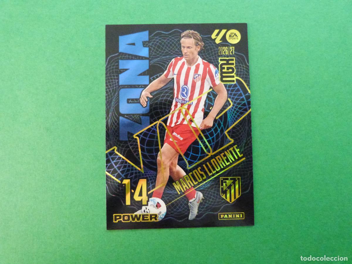 Cromos de f&uacute;tbol: TRADING CARD FUTBOL MARCOS LLORENTE ATLETICO DE MADRID N&ordm; 401 P LIGA MEGACRACKS 2026-2027/26-27