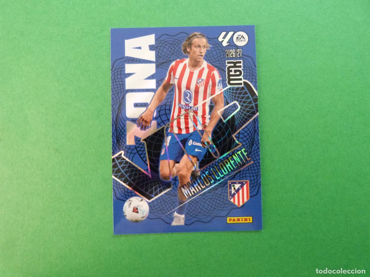 Cromos de f&uacute;tbol: TRADING CARD FUTBOL MARCOS LLORENTE ATLETICO DE MADRID N&ordm; 401 LIGA MEGACRACKS 2026-2027/26-27