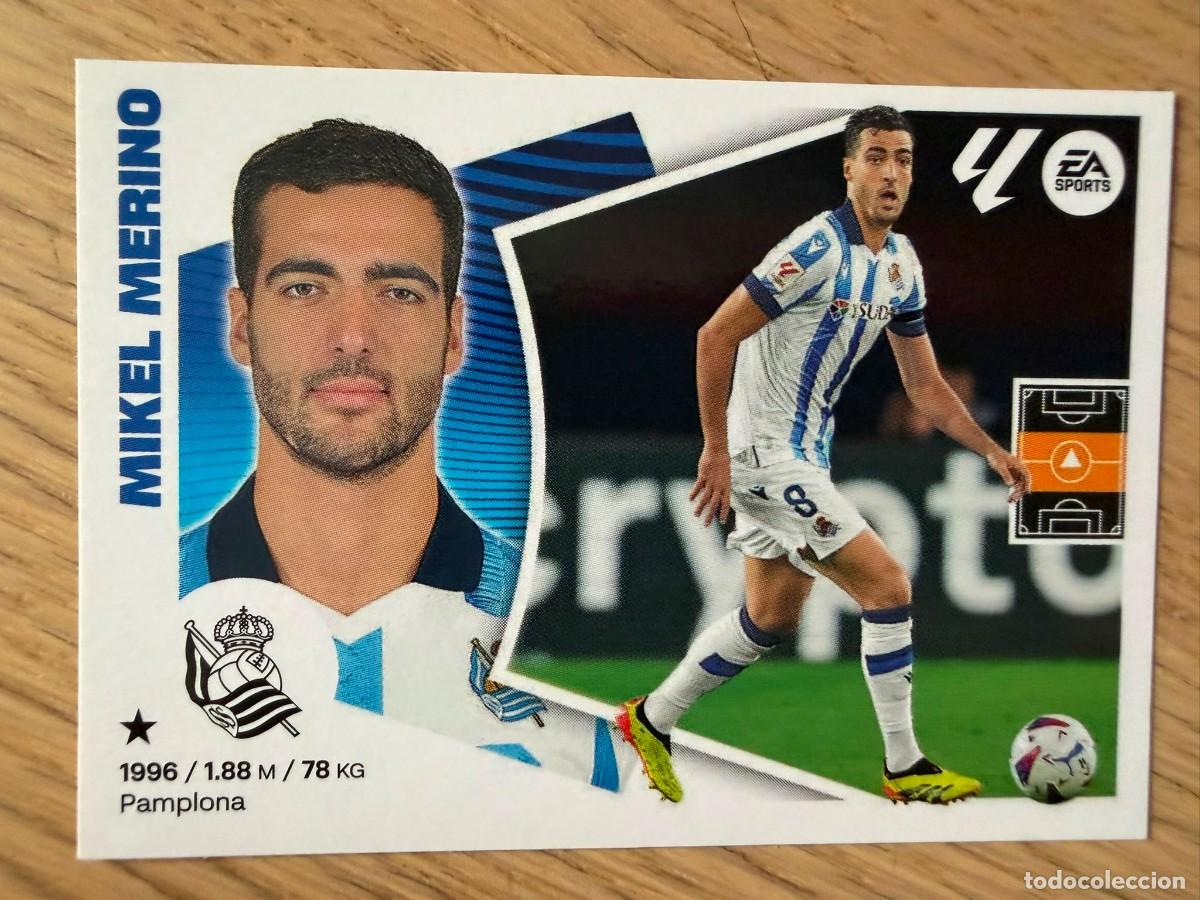 Cromos de f&uacute;tbol: 13 MIKEL MERINO REAL SOCIEDAD 24 25 2024 2025 LIGA EA SPORTS COLECCIONES ESTE SIN PEGAR STICKER