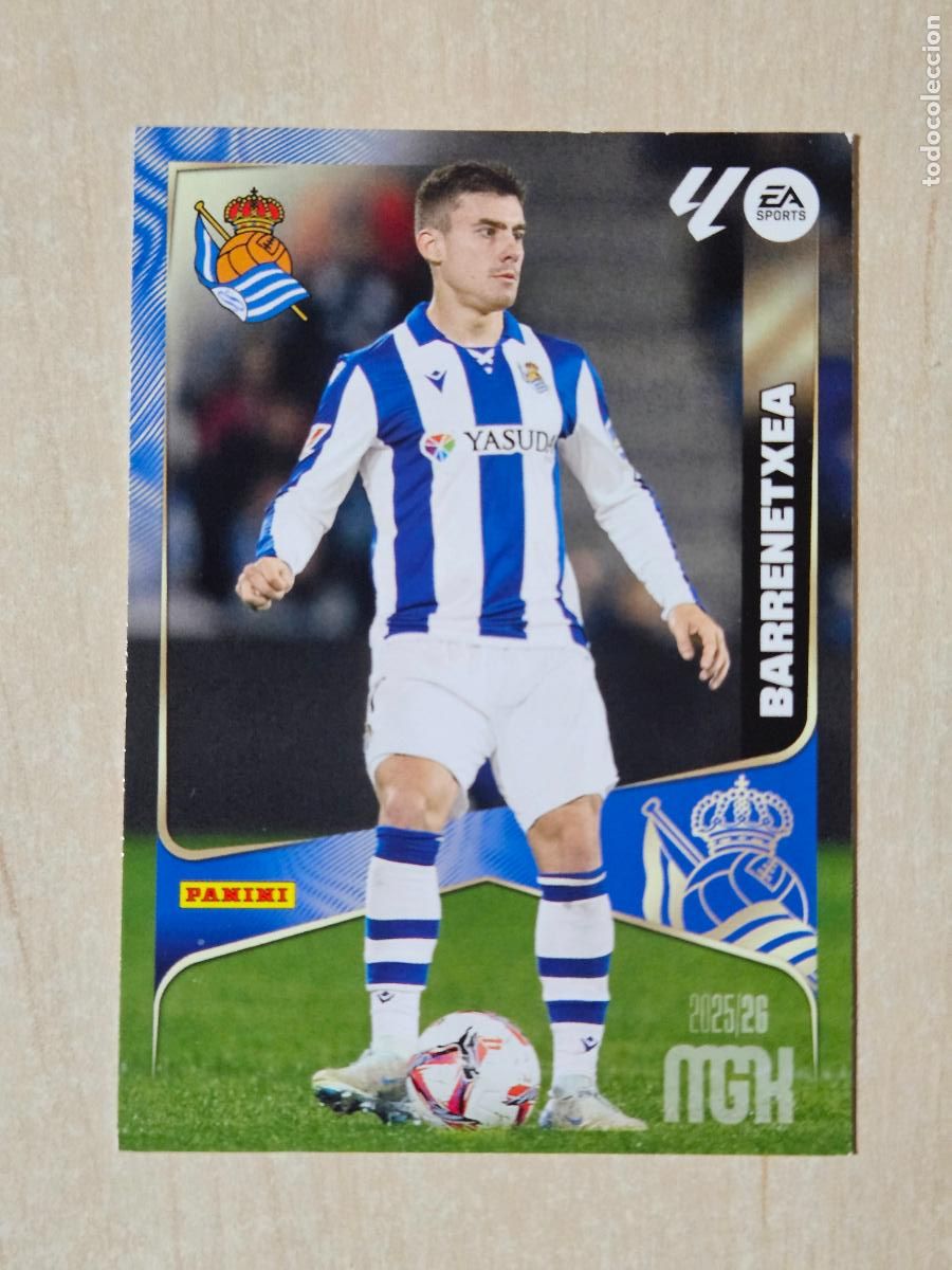 Cromos de f&uacute;tbol: CROMO N&ordm; 321 BARRENETXEA - MEGACRACKS 2025 26 - REAL SOCIEDAD