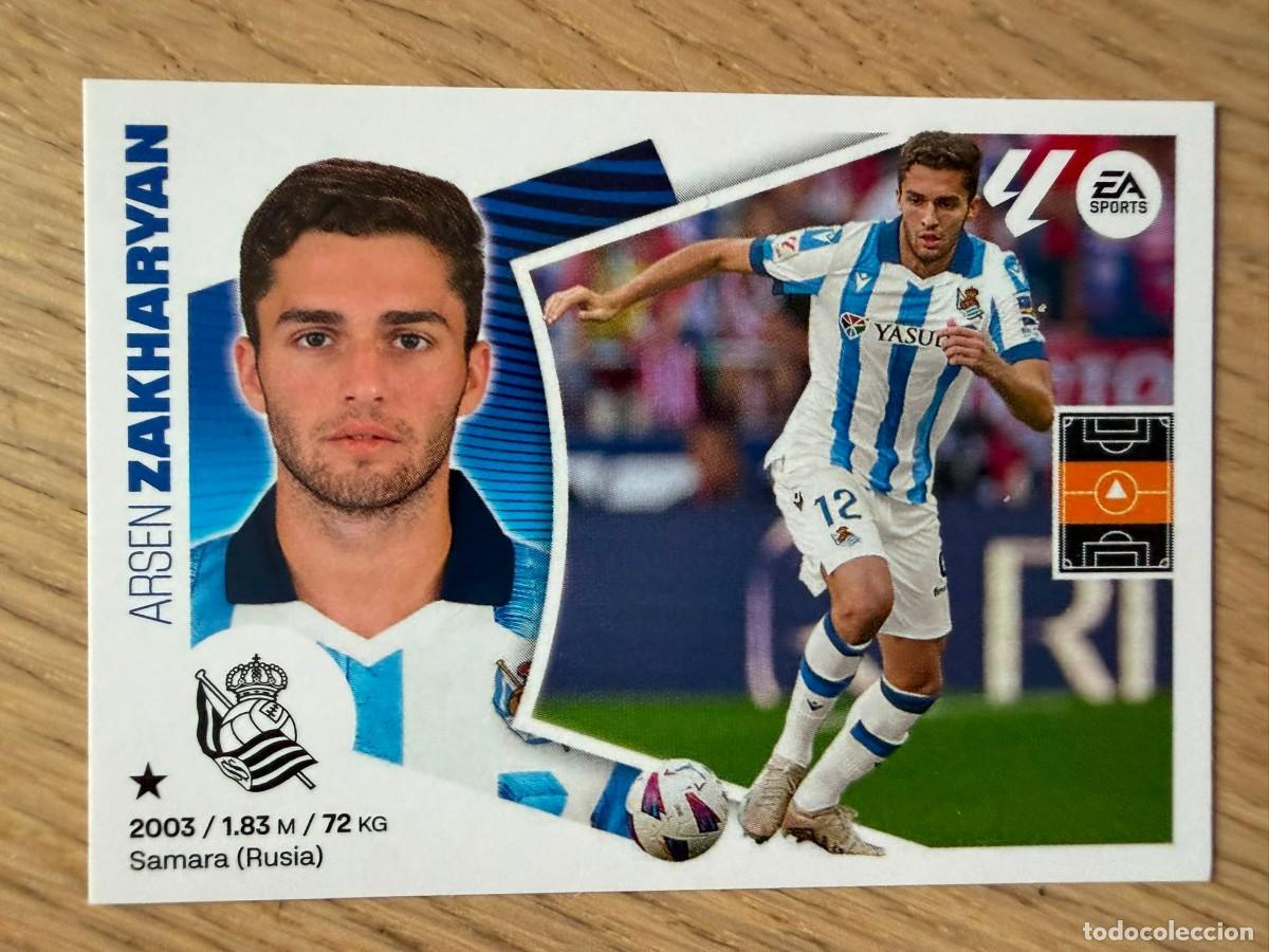 Cromos de f&uacute;tbol: 15 ZAKHARYAN REAL SOCIEDAD 24 25 2024 2025 LIGA EA SPORTS COLECCIONES ESTE SIN PEGAR STICKER