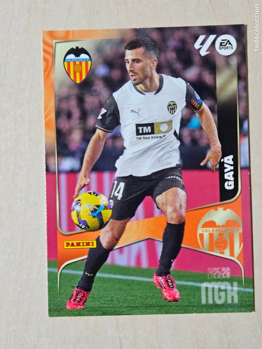 Cromos de f&uacute;tbol: CROMO N&ordm; 351 GAYA - MEGACRACKS 2025 26 - VALENCIA
