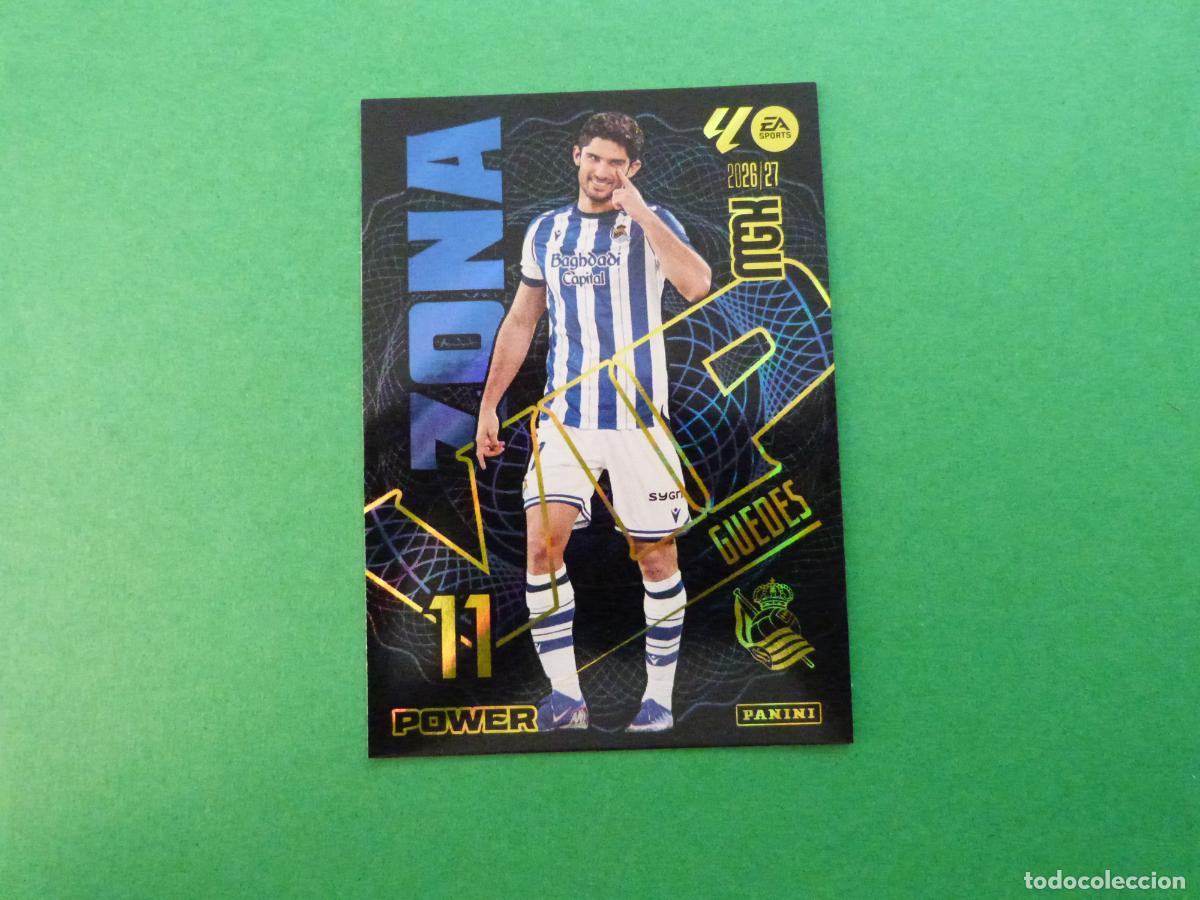 Figurine di Calcio: TRADING CARD FUTBOL GUEDES REAL SOCIEDAD N&ordm; 395 P LIGA MEGACRACKS 2026-2027/26-27