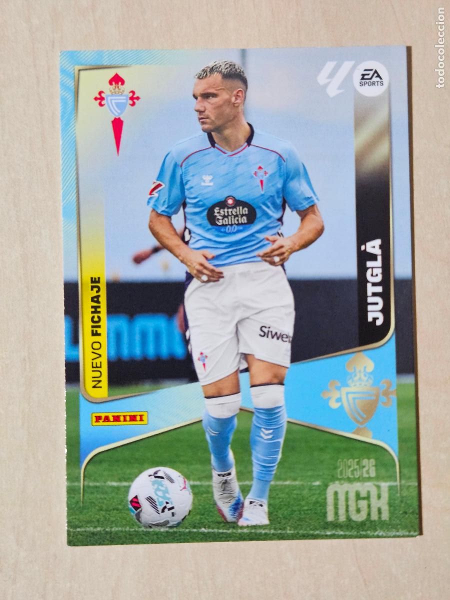 Figurine di Calcio: CROMO N&ordm; 443 JUTGLA - MEGACRACKS 2025 26 - REAL CELTA - NUEVO FICHAJE