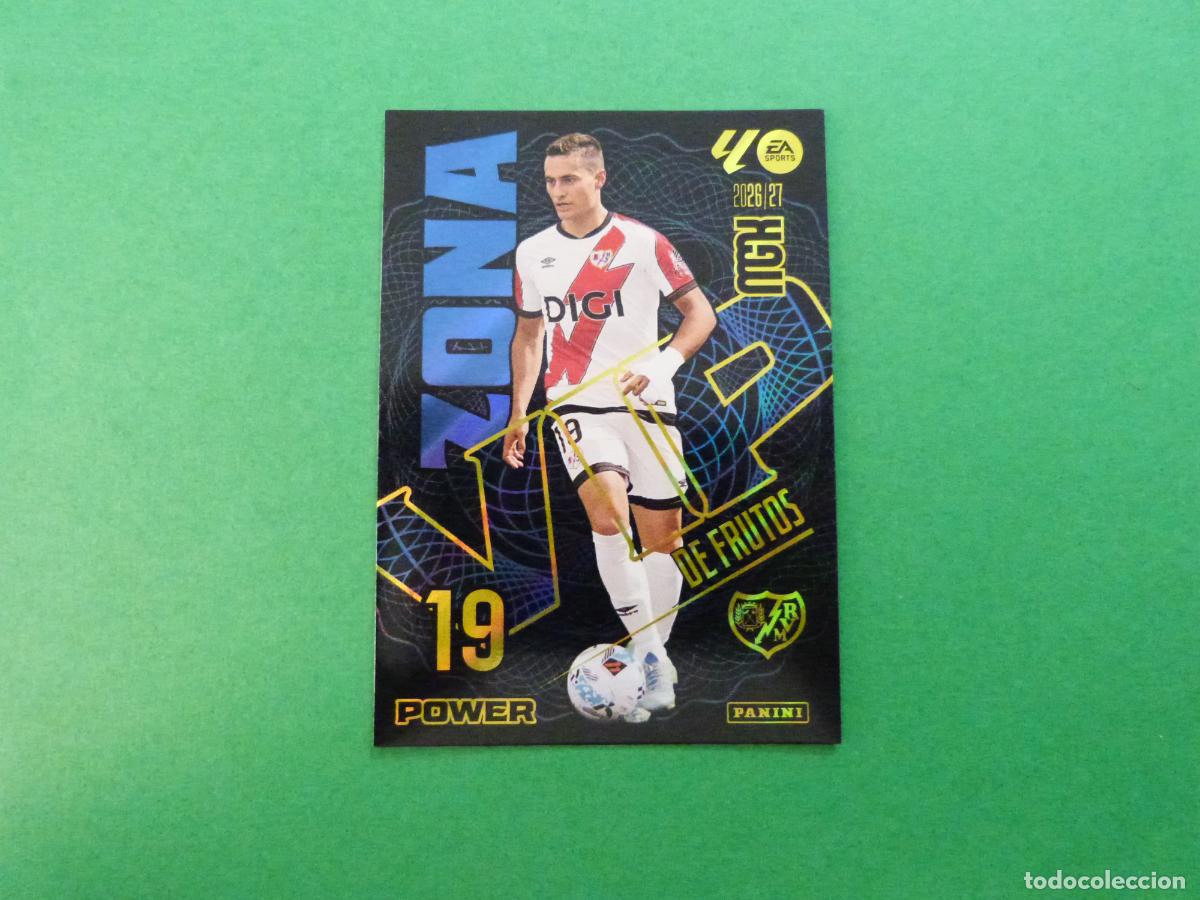 Figurine di Calcio: TRADING CARD FUTBOL DE FRUTOS RAYO VALLECANO N&ordm; 392 P LIGA MEGACRACKS 2026-2027/26-27
