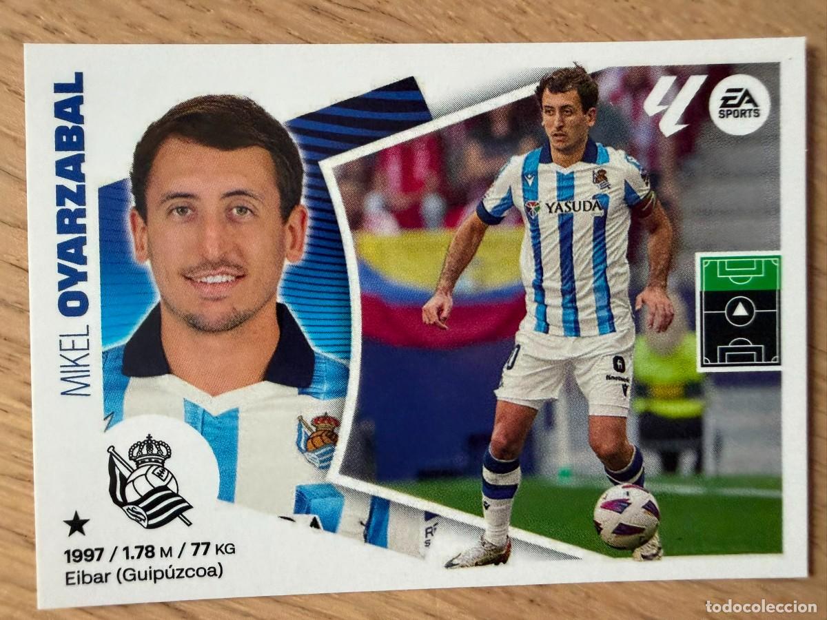 Cromos de f&uacute;tbol: 17 OYARZABAL REAL SOCIEDAD 24 25 2024 2025 LIGA EA SPORTS COLECCIONES ESTE SIN PEGAR STICKER