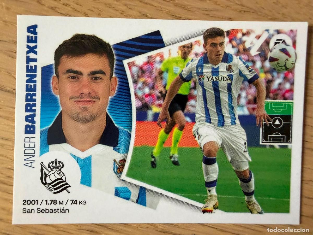 Figurine di Calcio: 19 BARRENETXEA REAL SOCIEDAD 24 25 2024 2025 LIGA EA SPORTS COLECCIONES ESTE SIN PEGAR STICKER