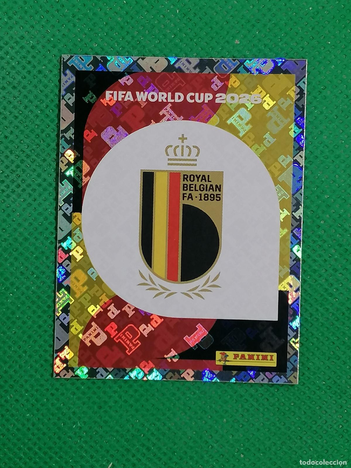 Cromos de f&uacute;tbol: BEL 1 BEL1 ESCUDO BELGICA ⚽ PANINI FIFA MUNDIAL WORLD CUP 26 2026 STICKER ⚽