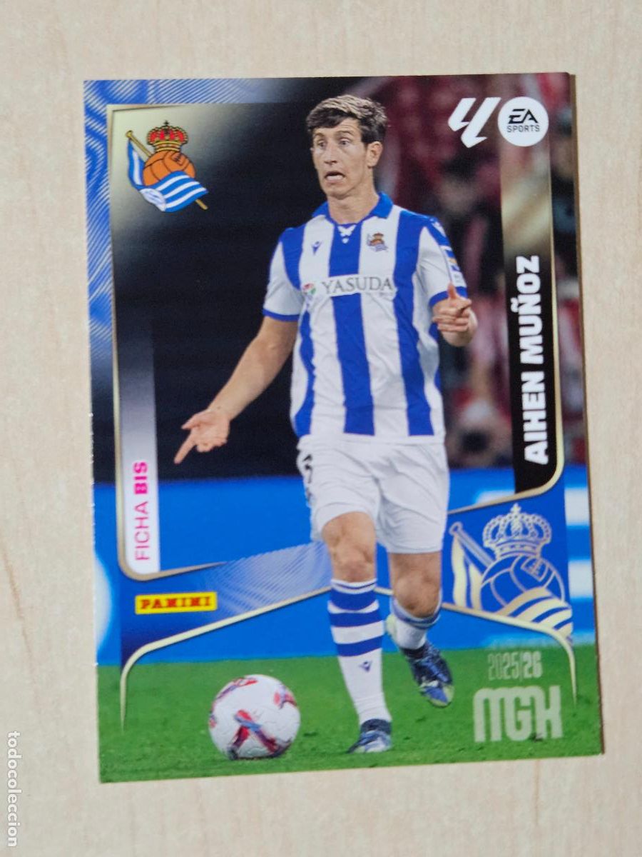 Cromos de f&uacute;tbol: CROMO N&ordm; BIS 314 AIHEN MU&Ntilde;OZ - MEGACRACKS 2025 26 - FICHA