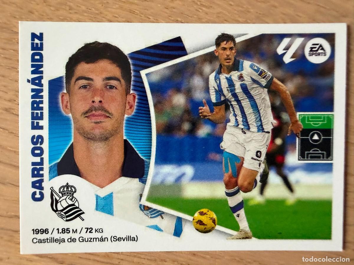 Cromos de f&uacute;tbol: 20B CARLOS FERNANDEZ REAL SOCIEDAD 24 25 2024 2025 LIGA EA SPORTS COLECCIONES ESTE SIN PEGAR STICKER