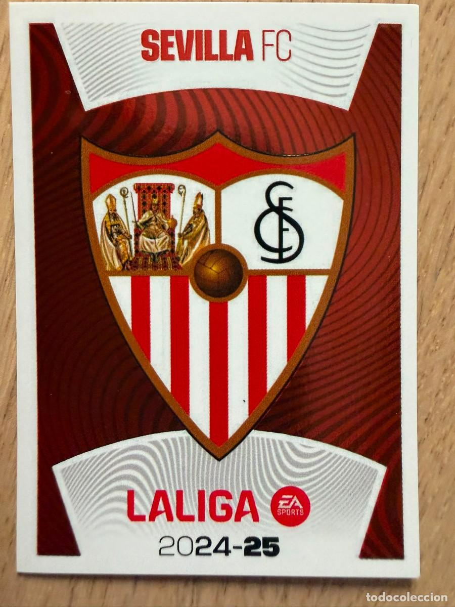 Cromos de f&uacute;tbol: 1 ESCUDO SEVILLA 24 25 2024 2025 LIGA EA SPORTS COLECCIONES ESTE SIN PEGAR STICKER