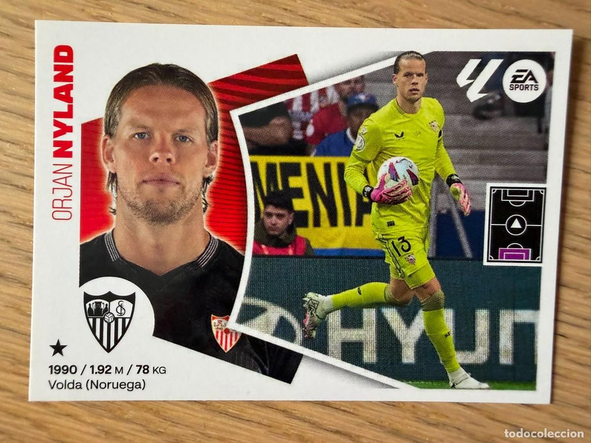 Cromos de f&uacute;tbol: 3 NYLAND SEVILLA 24 25 2024 2025 LIGA EA SPORTS COLECCIONES ESTE SIN PEGAR STICKER