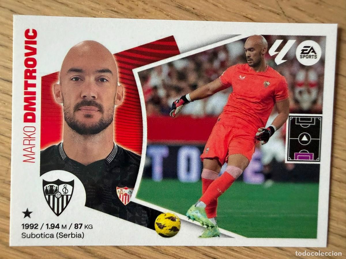 Cartes &agrave; collectionner de Football: 4 DMITROVIC SEVILLA 24 25 2024 2025 LIGA EA SPORTS COLECCIONES ESTE SIN PEGAR STICKER