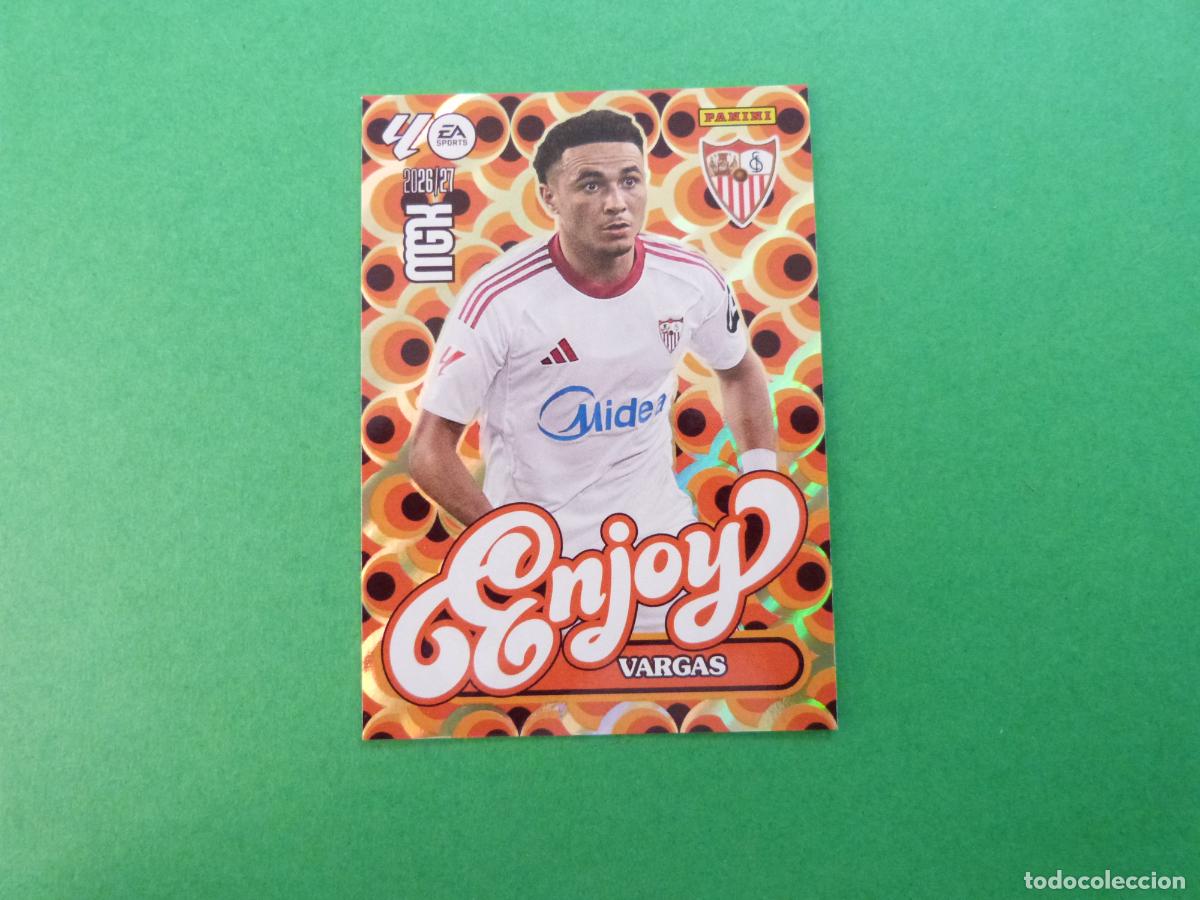 Cromos de f&uacute;tbol: TRADING CARD FUTBOL VARGAS SEVILLA F.C. N&ordm; 387 LIGA MEGACRACKS 2026-2027/26-27 PANINI