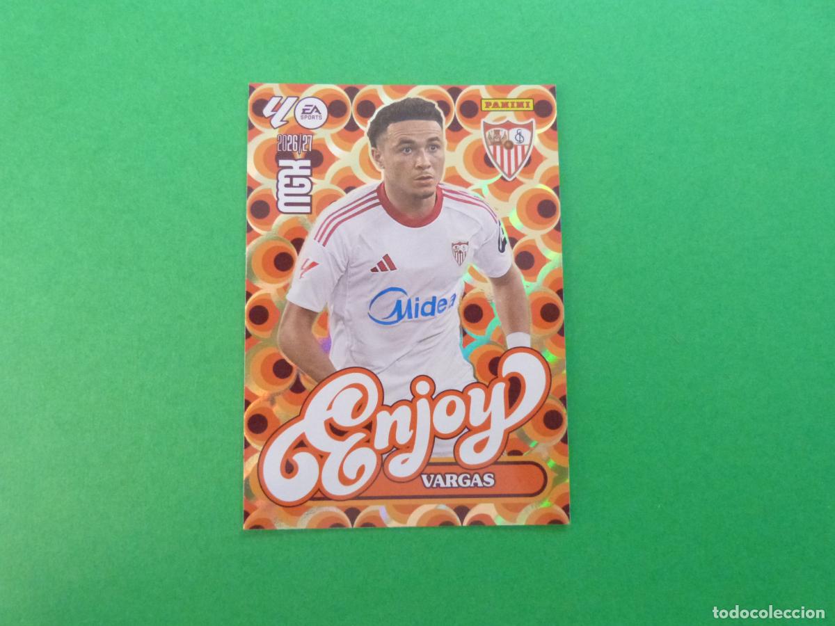 Cromos de f&uacute;tbol: TRADING CARD FUTBOL VARGAS SEVILLA F.C. N&ordm; 387 LIGA MEGACRACKS 2026-2027/26-27 PANINI
