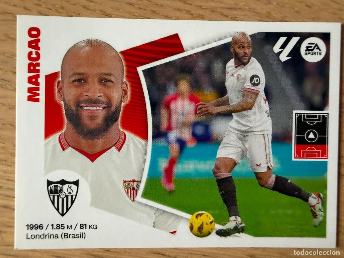 Cromos de f&uacute;tbol: 8 MARCAO SEVILLA 24 25 2024 2025 LIGA EA SPORTS COLECCIONES ESTE SIN PEGAR STICKER