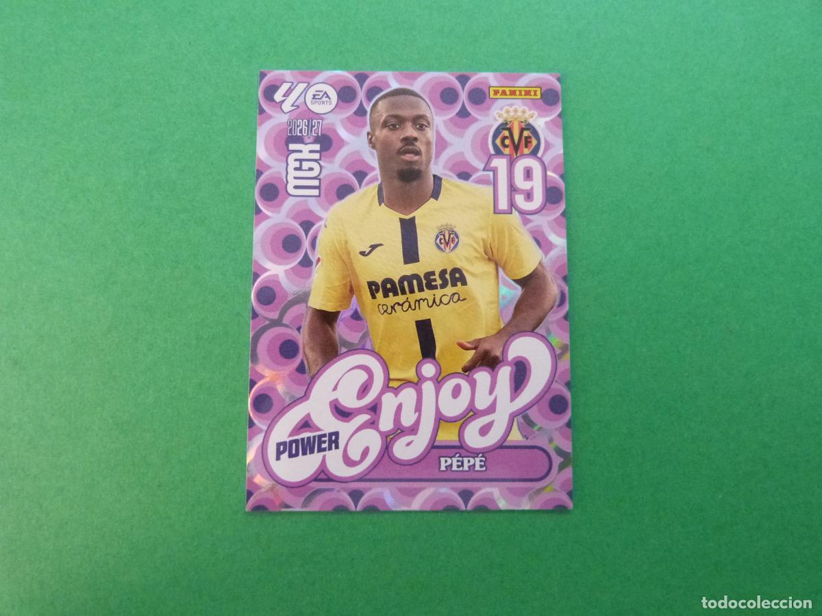 Cromos de f&uacute;tbol: TRADING CARD FUTBOL PEPE VILLARREAL C.F. N&ordm; 386 P LIGA MEGACRACKS 2026-2027/26-27 PANINI