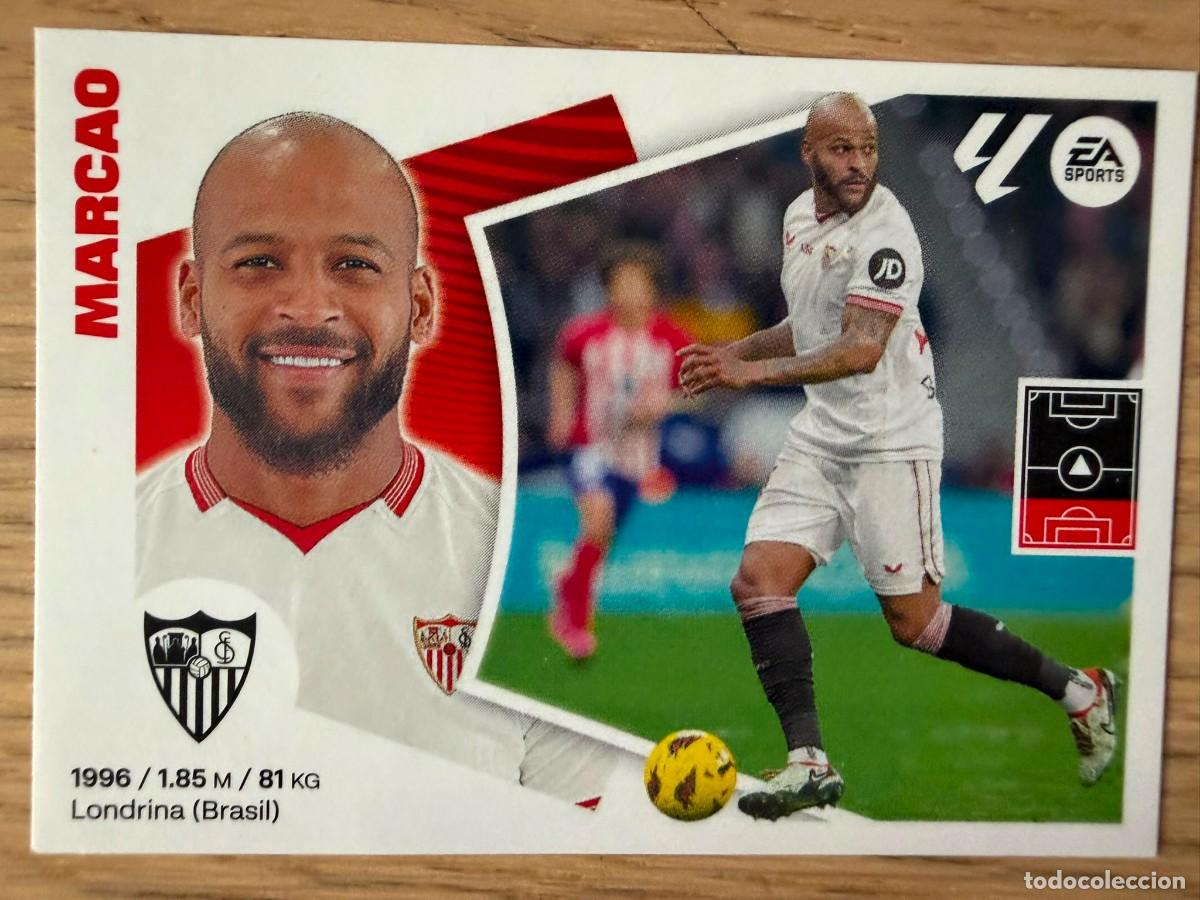 Cromos de f&uacute;tbol: 8 MARCAO SEVILLA 24 25 2024 2025 LIGA EA SPORTS COLECCIONES ESTE SIN PEGAR STICKER