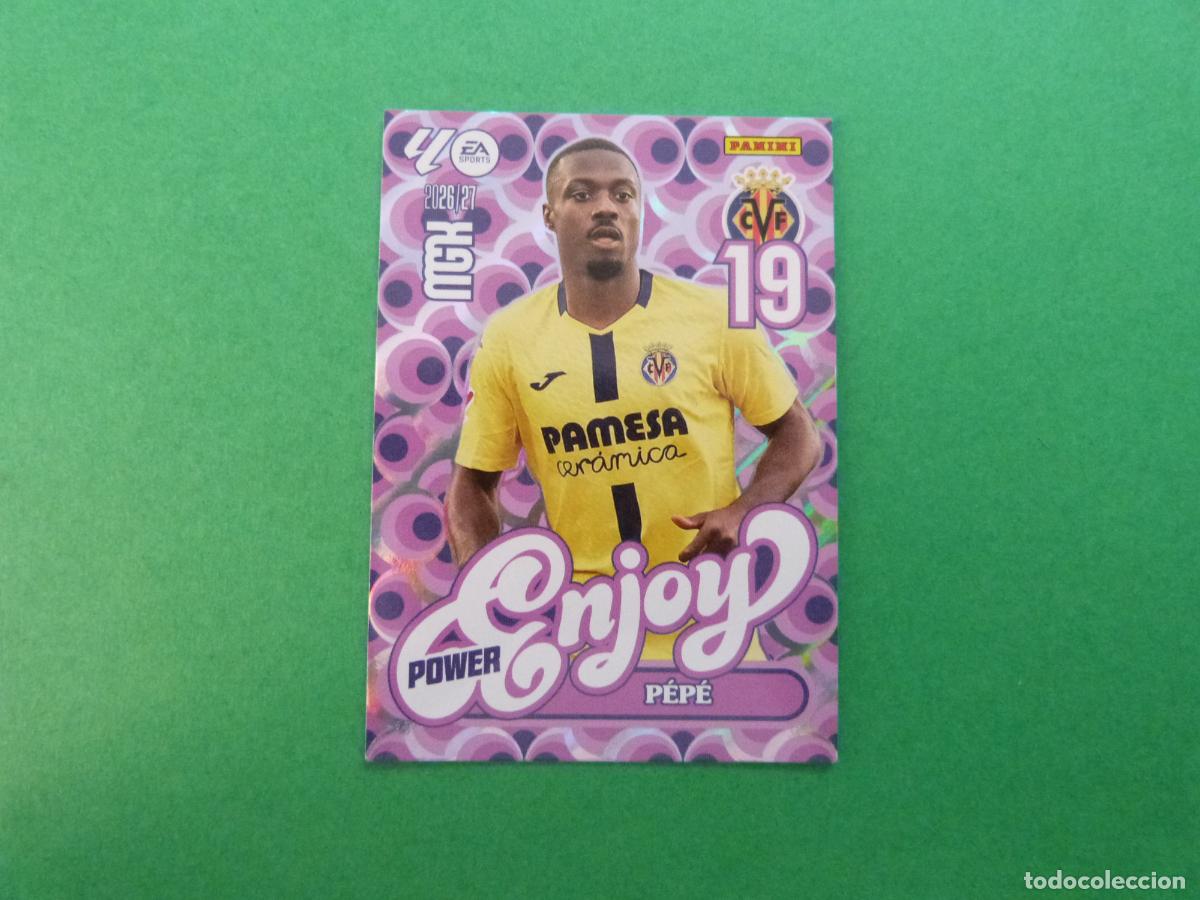 Cromos de f&uacute;tbol: TRADING CARD FUTBOL PEPE VILLARREAL C.F. N&ordm; 386 P LIGA MEGACRACKS 2026-2027/26-27 PANINI