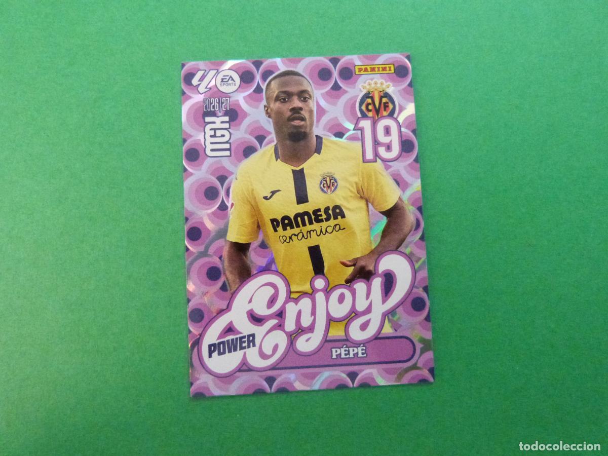 Cromos de f&uacute;tbol: TRADING CARD FUTBOL PEPE VILLARREAL C.F. N&ordm; 386 P LIGA MEGACRACKS 2026-2027/26-27 PANINI