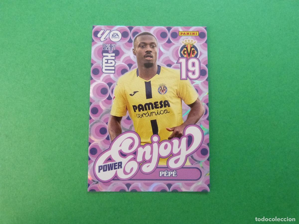 Cromos de f&uacute;tbol: TRADING CARD FUTBOL PEPE VILLARREAL C.F. N&ordm; 386 P LIGA MEGACRACKS 2026-2027/26-27 PANINI