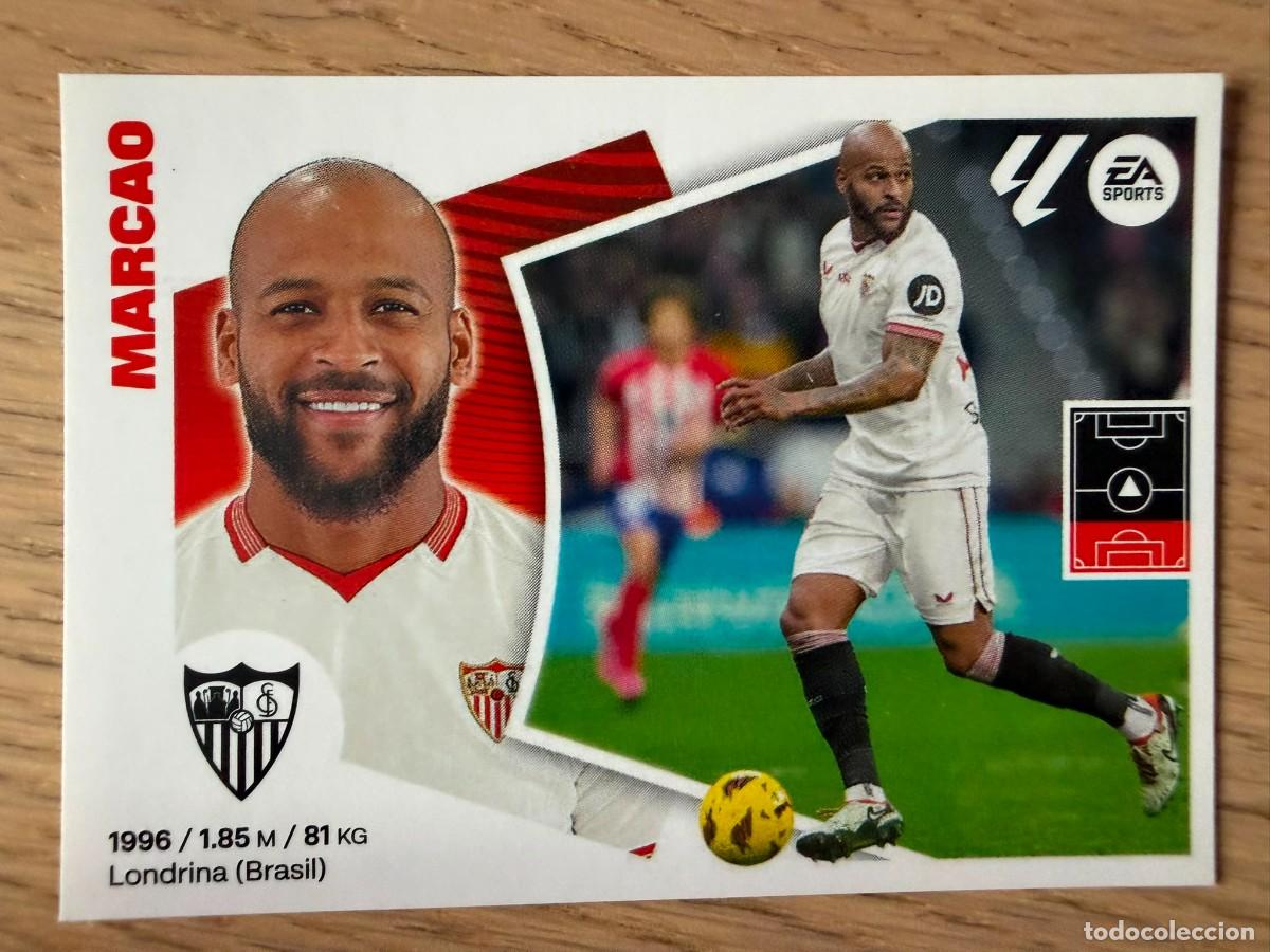 Cromos de f&uacute;tbol: 8 MARCAO SEVILLA 24 25 2024 2025 LIGA EA SPORTS COLECCIONES ESTE SIN PEGAR STICKER