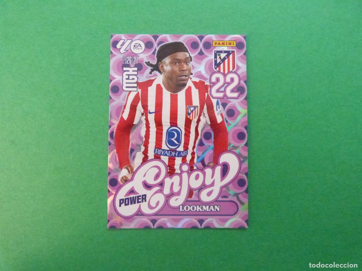 Cromos de f&uacute;tbol: TRADING CARD FUTBOL LOOKMAN ATLETICO DE MADRID N&ordm; 385 P LIGA MEGACRACKS 2026-2027/26-27 PANINI