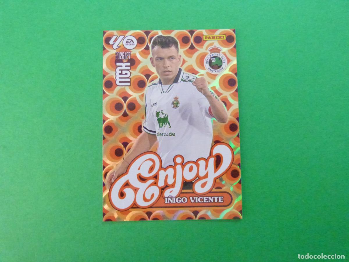 Football Stickers: TRADING CARD FUTBOL I&Ntilde;IGO VICENTE RACING DE SANTANDER N&ordm; 383 LIGA MEGACRACKS 2026-2027/26-27 PANINI