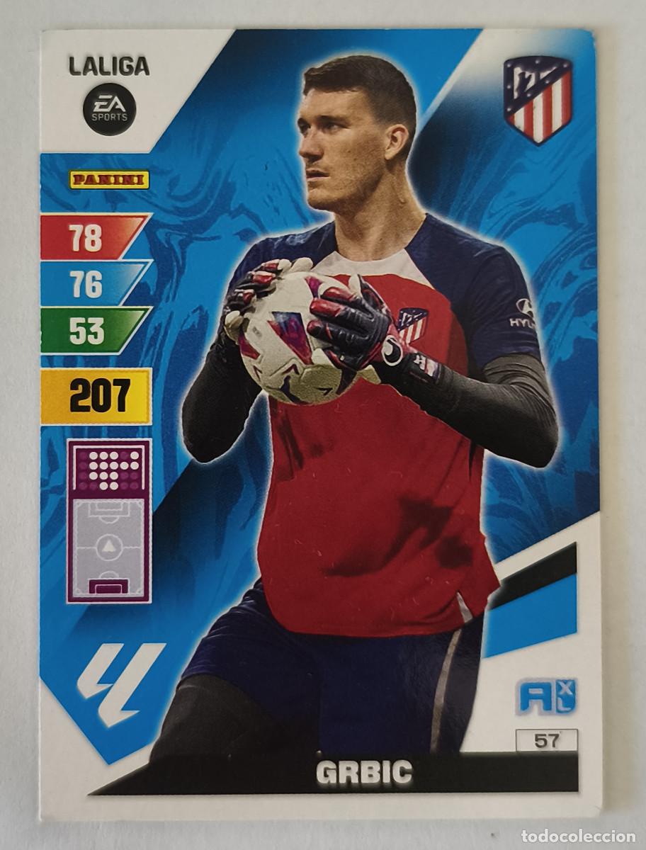 Cromos de f&uacute;tbol: ADRENALYN LA LIGA 2023 2024 PANINI - 57 GRBIC ATL&Eacute;TICO MADRID PORTERO