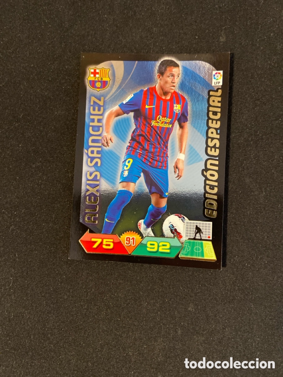 Cromos de f&uacute;tbol: ALEXIS S&Aacute;NCHEZ EDICION ESPECIAL (BARCELONA) 2011-2012 11 12 ADRENALYN PANINI CROMO CARTA