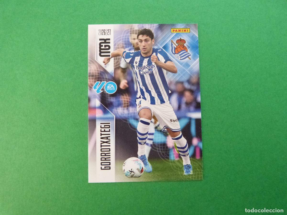 Cromos de f&uacute;tbol: TRADING CARD FUTBOL GORROTXATEGI REAL SOCIEDAD N&ordm; 315 LIGA MEGACRACKS 2026-2027/26-27 PANINI
