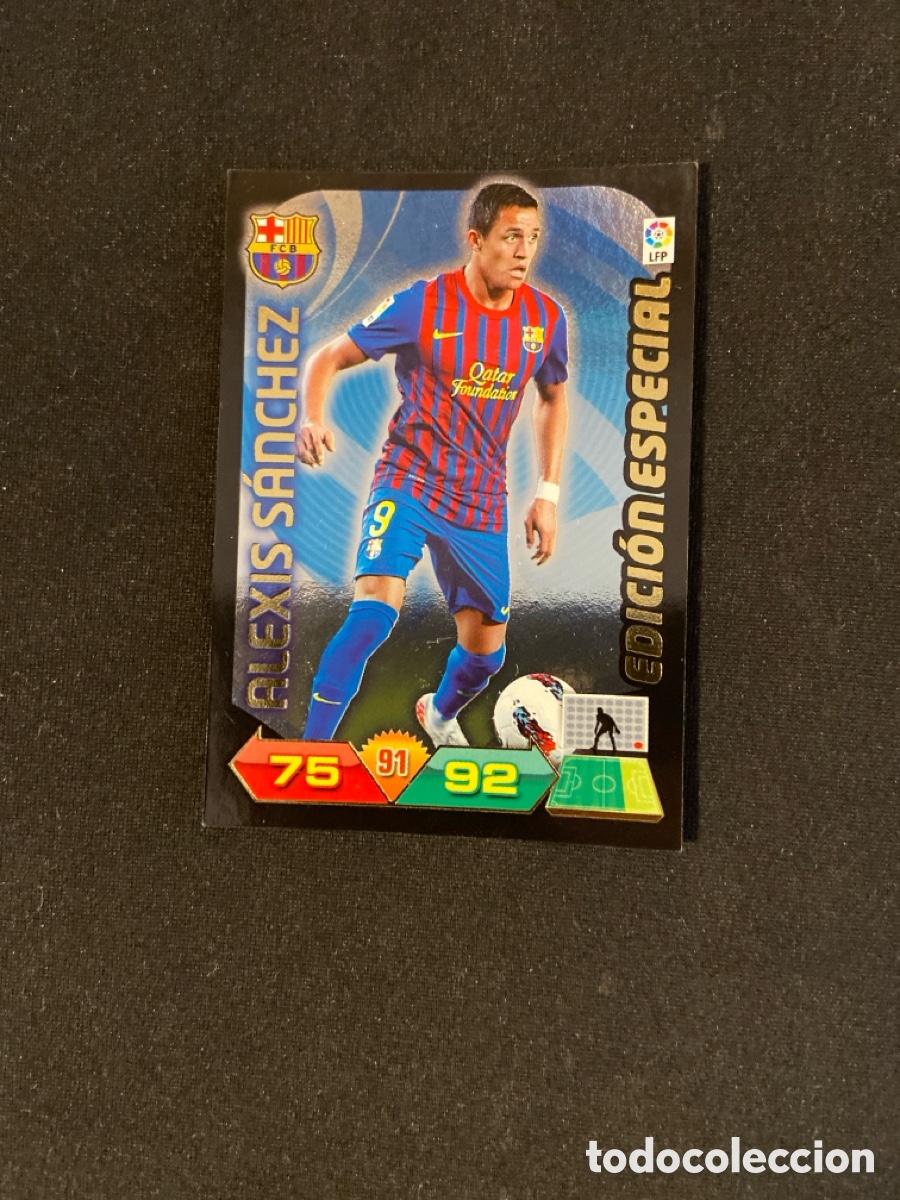 Cromos de f&uacute;tbol: ALEXIS S&Aacute;NCHEZ EDICION ESPECIAL (BARCELONA) 2011-2012 11 12 ADRENALYN PANINI CROMO CARTA