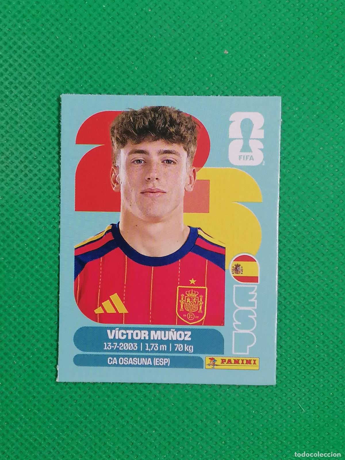 Cromos de f&uacute;tbol: ESP J 12 ESPJ12 VICTOR MU&Ntilde;OZ ESPA&Ntilde;A ACTUALIZACION JUGON ⚽ PANINI MUNDIAL WORLD CUP 26 2026 STICKER ⚽