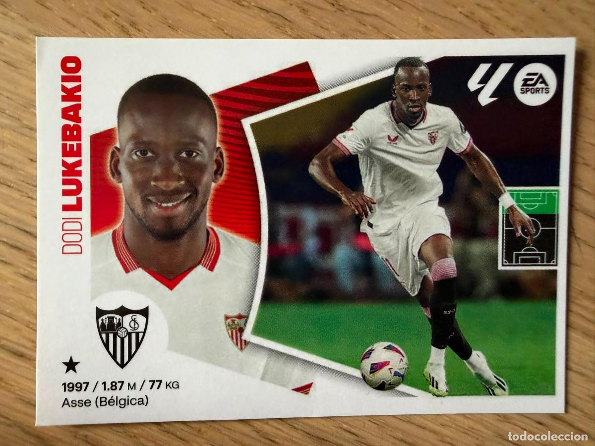 Cromos de f&uacute;tbol: 19 LUKEBAKIO SEVILLA 24 25 2024 2025 LIGA EA SPORTS COLECCIONES ESTE SIN PEGAR STICKER