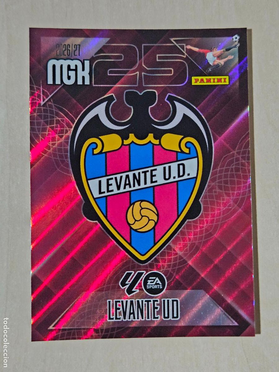 Cromos de f&uacute;tbol: CROMO N&ordm; 199 ESCUDO - MEGACRACKS 2026 27 - LEVANTE