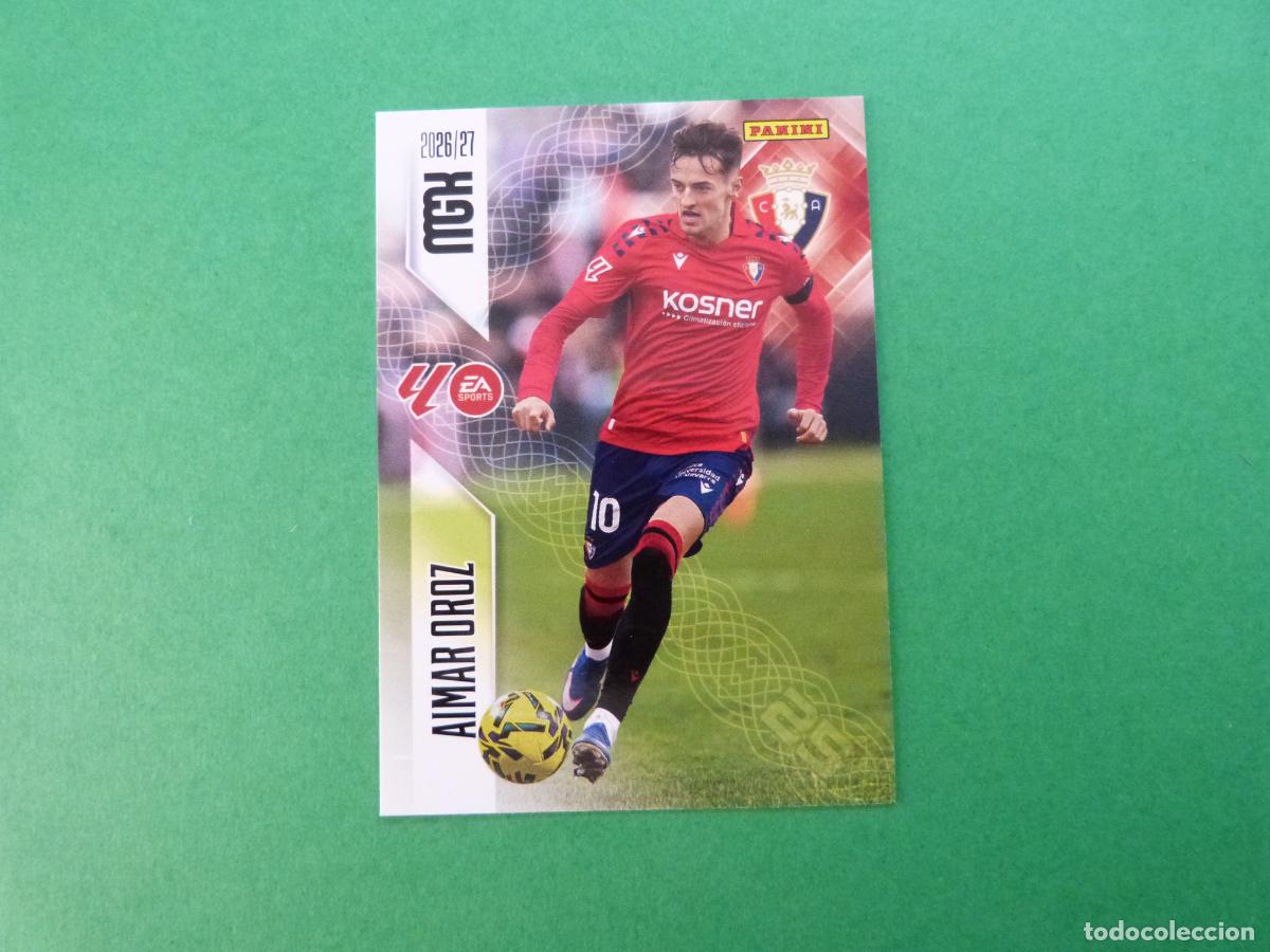 Cromos de f&uacute;tbol: TRADING CARD FUTBOL AIMAR OROZ AT. OSASUNA N&ordm; 266 LIGA MEGACRACKS 2026-2027/26-27