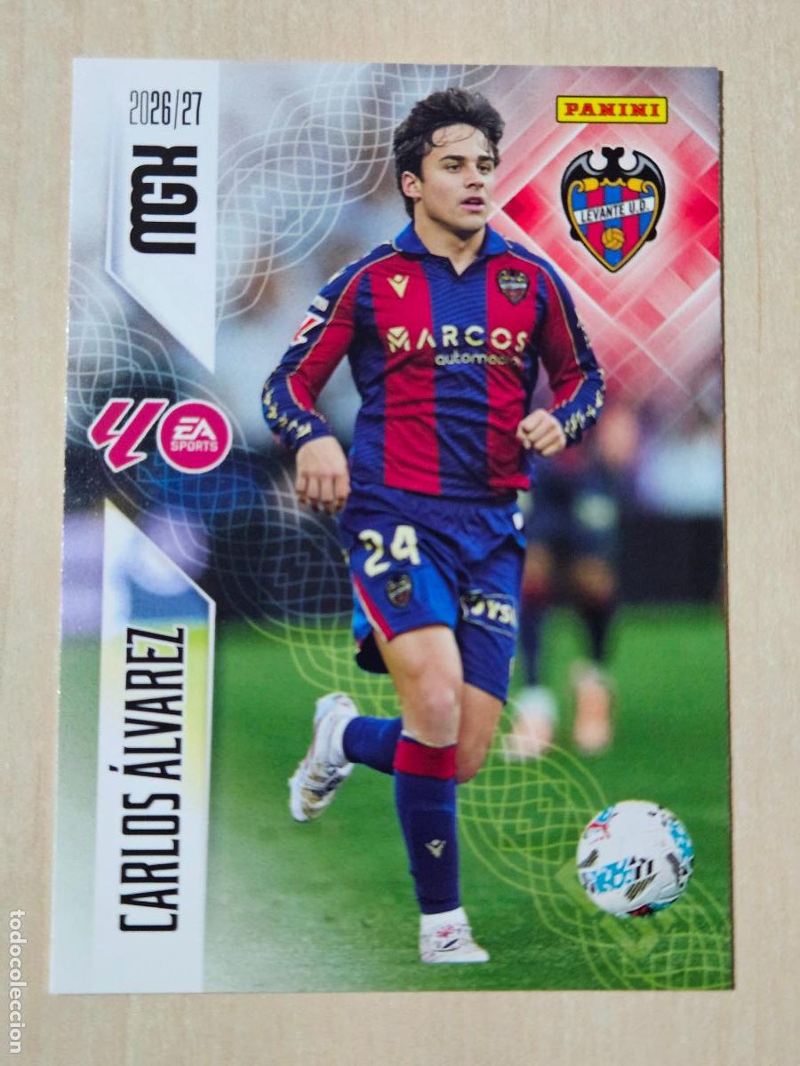Cromos de f&uacute;tbol: CROMO N&ordm; 211 CARLOS ALVAREZ - MEGACRACKS 2026 27 - LEVANTE