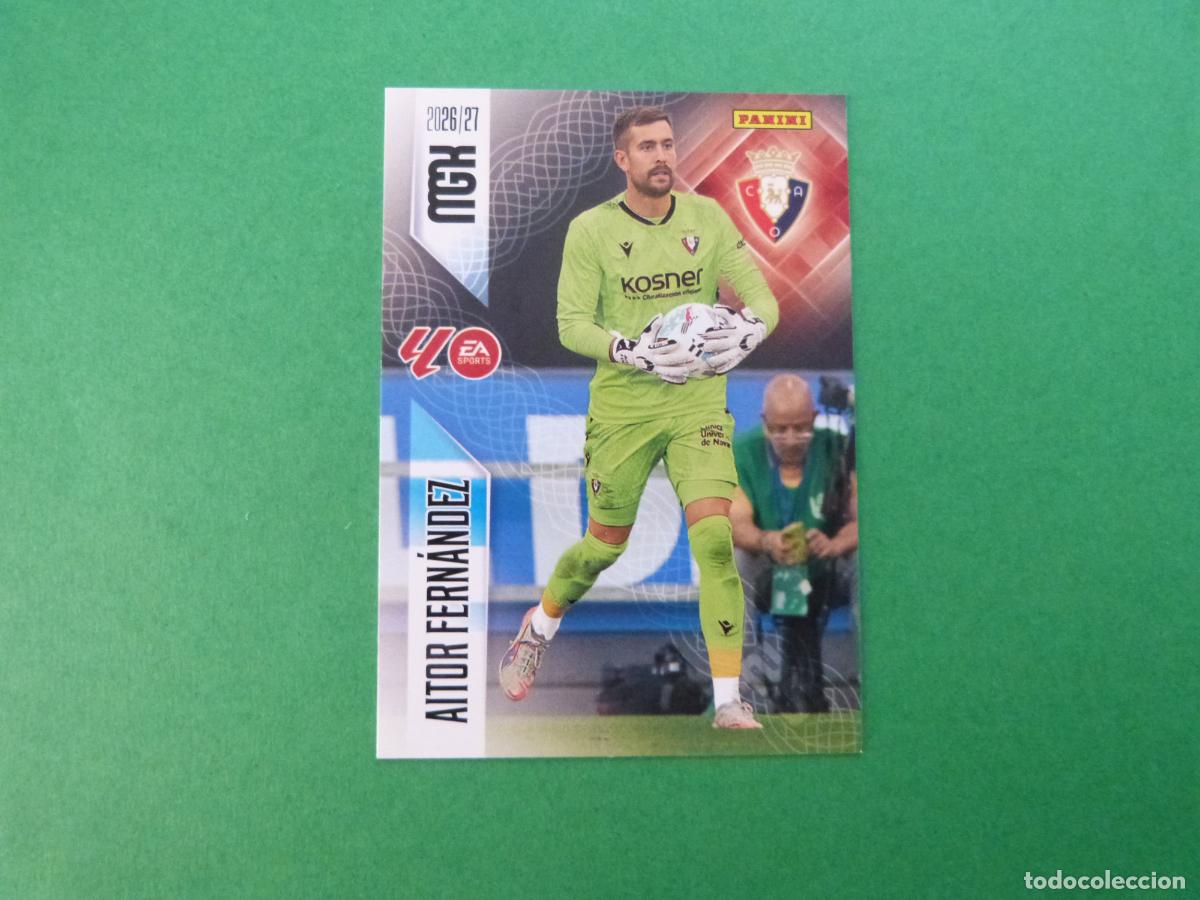 Cromos de f&uacute;tbol: TRADING CARD FUTBOL AITOR FERNANDEZ AT. OSASUNA N&ordm; 255 LIGA MEGACRACKS 2026-2027/26-27