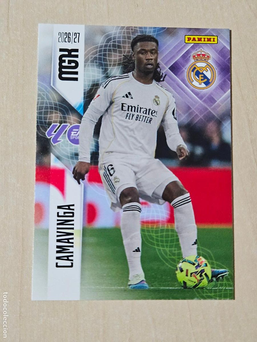 Cromos de f&uacute;tbol: CROMO N&ordm; 227 CAMAVINGA - MEGACRACKS 2026 27 - REAL MADRID