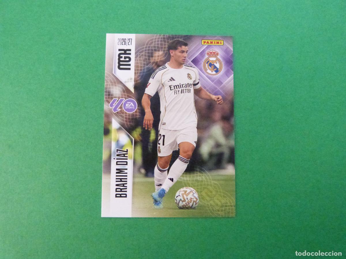 Cromos de f&uacute;tbol: TRADING CARD FUTBOL BRAHIM DIAZ REAL MADRID C.F. N&ordm; 230 LIGA MEGACRACKS 2026-2027/26-27