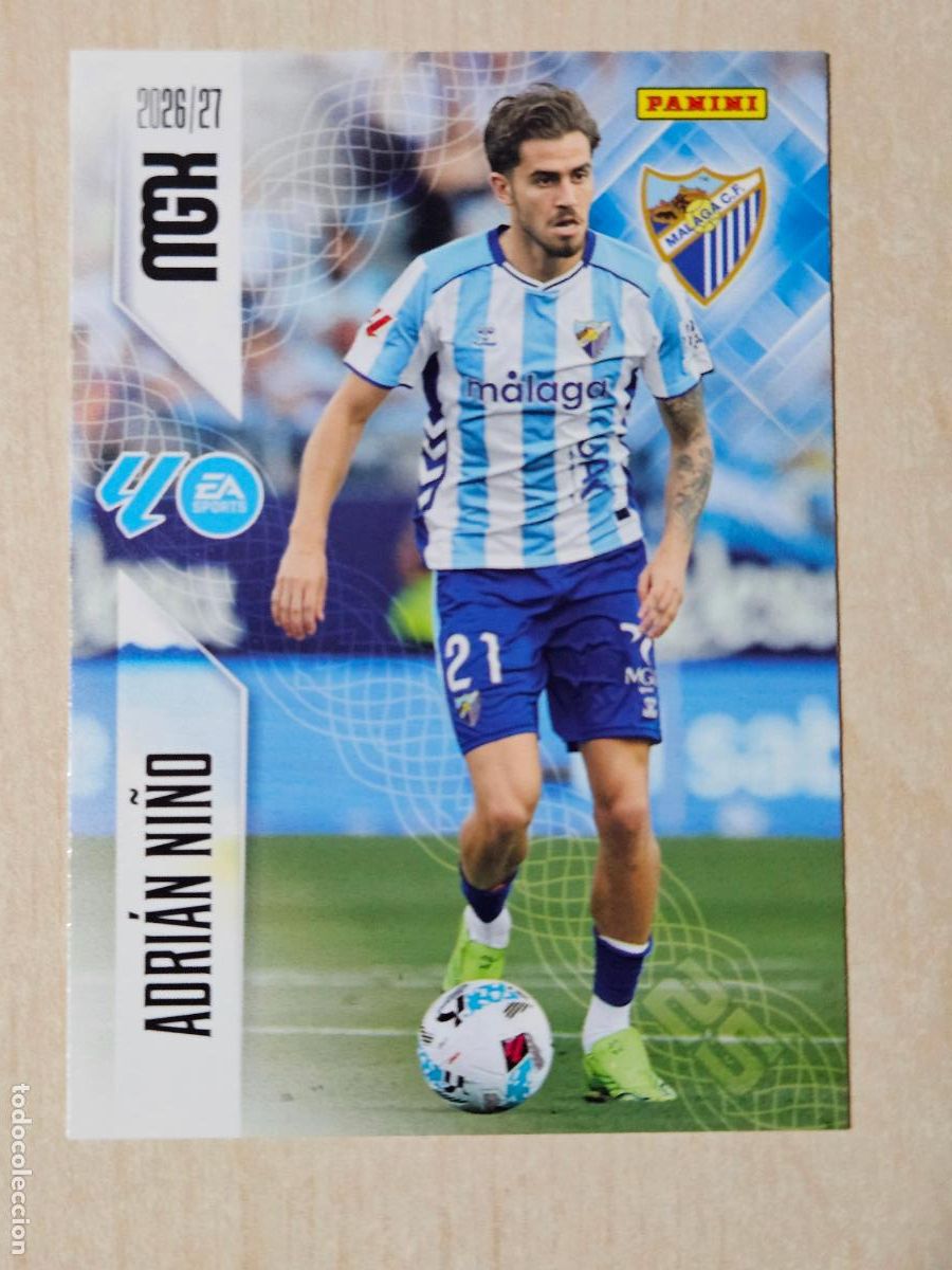 Cromos de Futebol: CROMO N&ordm; 250 ADRIAN NI&Ntilde;O - MEGACRACKS 2026 27 - MALAGA