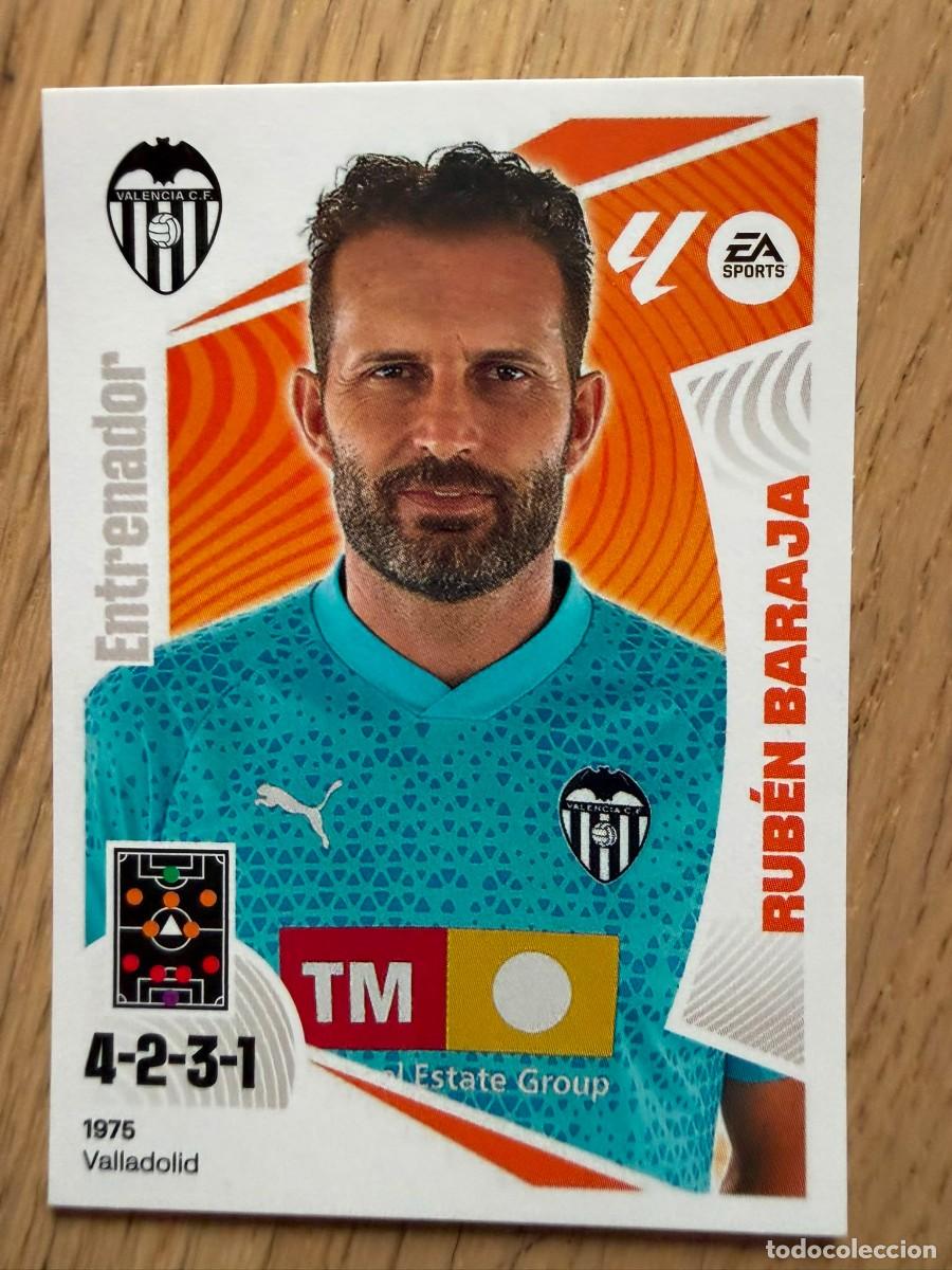 Cromos de Futebol: 2 RUBEN BARAJA ENTRENADOR VALENCIA 24 25 2024 2025 LIGA EA SPORTS COLECCIONES ESTE SIN PEGAR STICKER