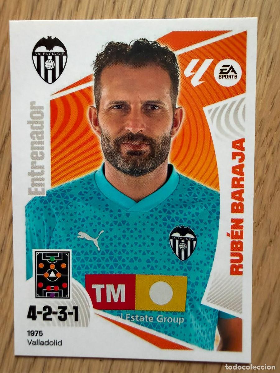 Cromos de Futebol: 2 RUBEN BARAJA ENTRENADOR VALENCIA 24 25 2024 2025 LIGA EA SPORTS COLECCIONES ESTE SIN PEGAR STICKER