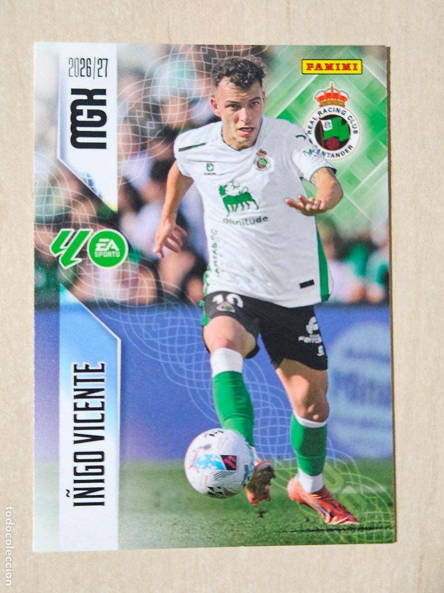 Cromos de Futebol: CROMO N&ordm; 288 I&Ntilde;IGO VICENTE - MEGACRACKS 2026 27 - RACING DE SANTANDER