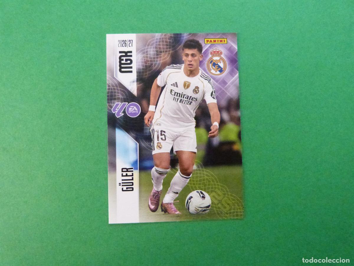 Cromos de Futebol: TRADING CARD FUTBOL G&Uuml;LER REAL MADRID C.F. N&ordm; 229 LIGA MEGACRACKS 2026-2027/26-27