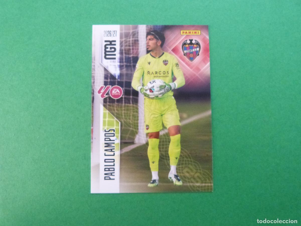 Cromos de Futebol: TRADING CARD FUTBOL PABLO CAMPOS LEVANTE U.D. N&ordm; 201 LIGA MEGACRACKS 2026-2027/26-27